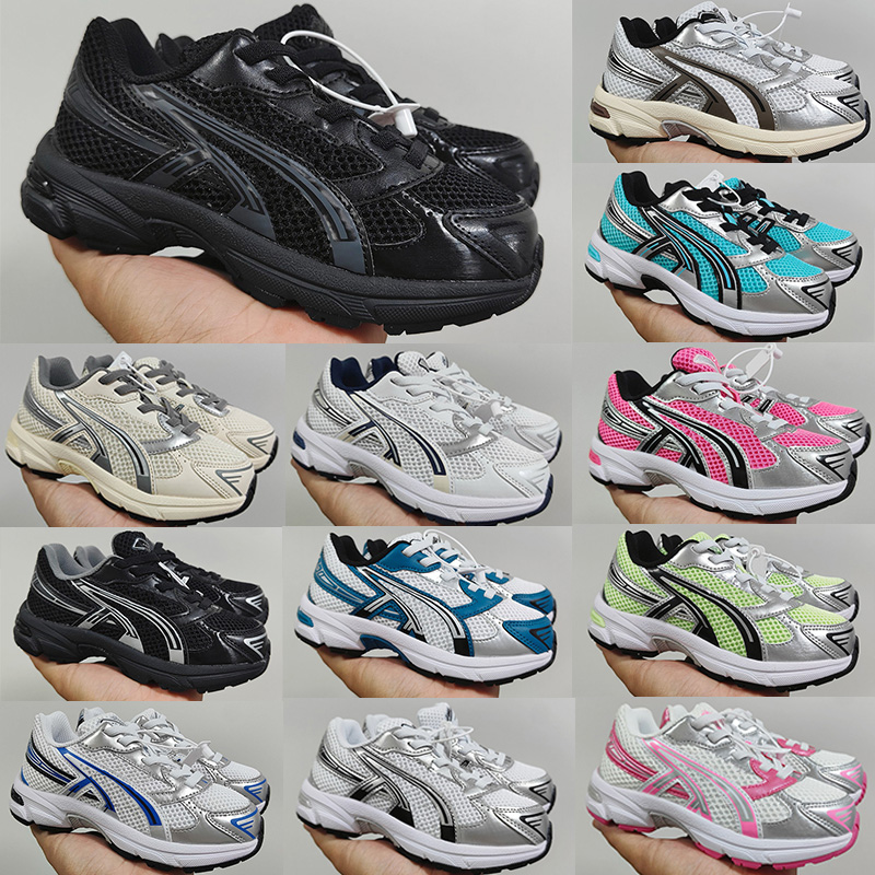 Designer Kids Running Shoes 1130 Boys Girls Shoes Children Youth Outdoor Trainers Kid Toddlers Sport Shoe Black Grey Royal Grey Pink White Navy Beige England Style