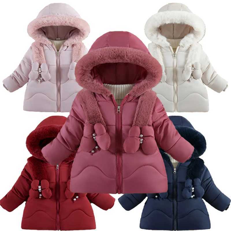 Baby Cottonpadded Clothes Coat 2025 Winter Toddler Clothing Plush Thick Warm Zipper Parka Outerwear Windproof Princess JacketT251016
