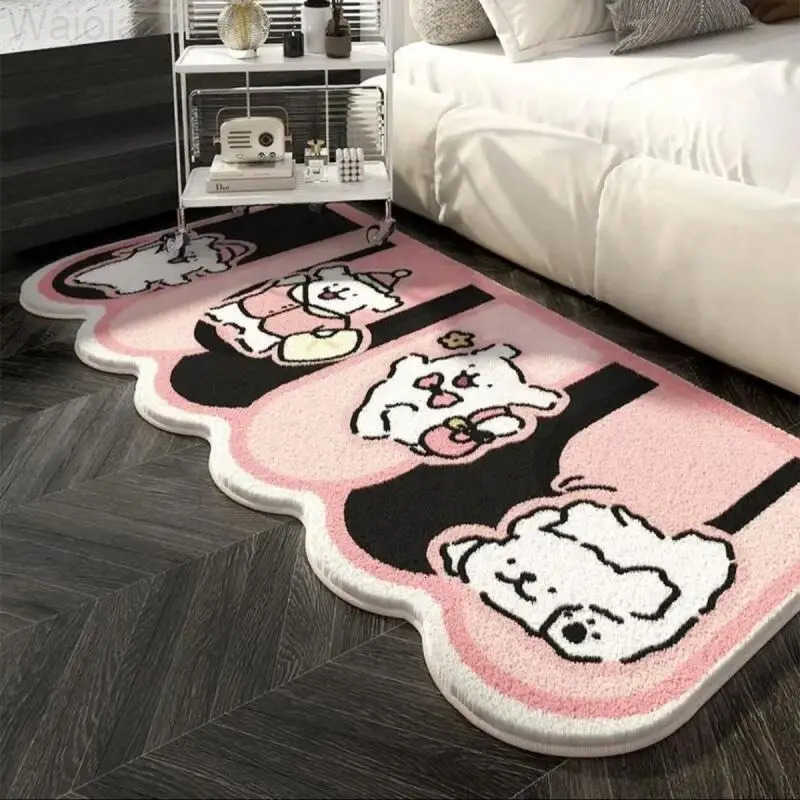 Sanrio Hot Hello Kitty Carpet Doormat Foot Mat Living Room Bedroom Bedside Household Decoration 50120Cm Kawaii Anime New Style L251016