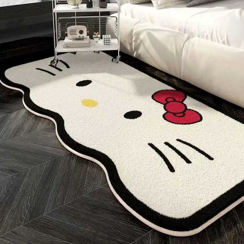 Sanrio Hot Hello Kitty Carpet Doormat Foot Mat Living Room Bedroom Bedside Household Decoration 50120Cm Kawaii Anime New Style L251016