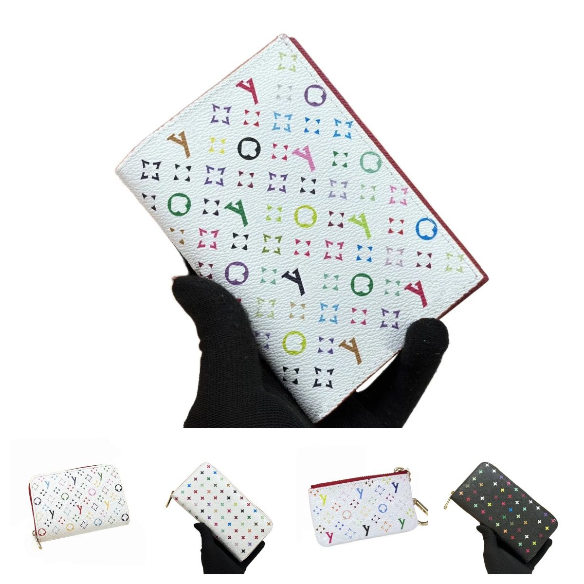 designer wallet women takashi murakami zippy organizer bag credit card holder coin purse key pouch purse clutch coin purse passport holder cosmetic bag top quality