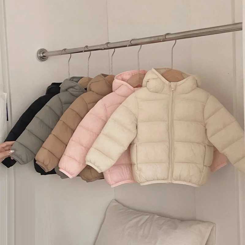 Children Hooded Light Down Cottonpadded Jacket 2025 Autumn Winter Boys Girls Warm Jackets Coats Outerwear Baby Toddler ClothesT251016