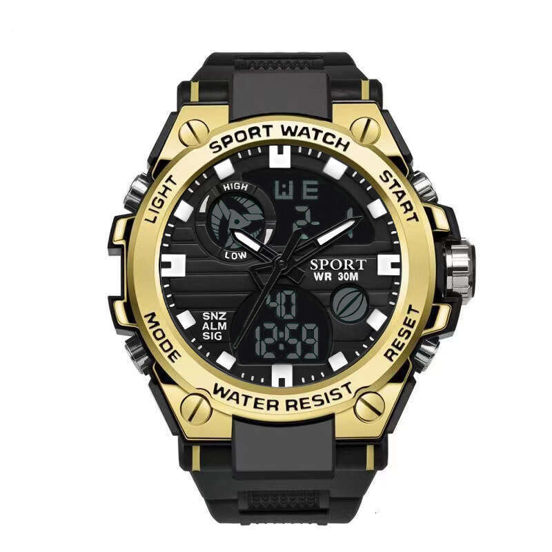 Electronic Watch Men's Version Multi-Functional Youth Outdoor Sports Luminous Student Dual Display