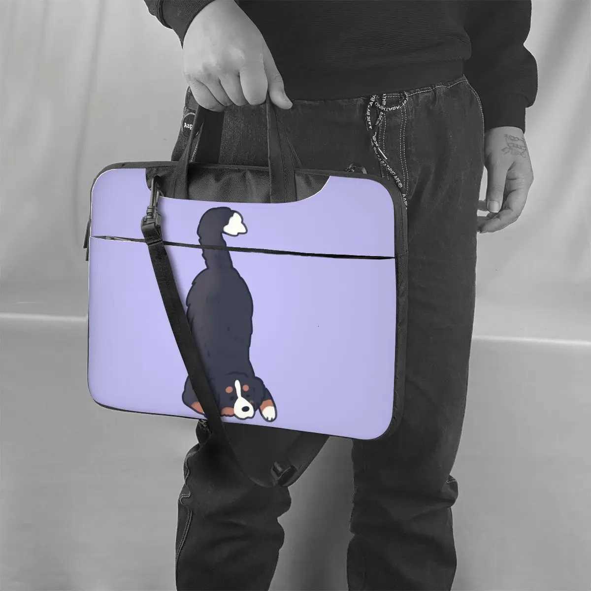 Bernese Mountain Dog Animal Laptop Bag Protective Case Computer Bag 13 14 156 Inch Crossbody Notebook Pouch For Macbook Pro AirW251015