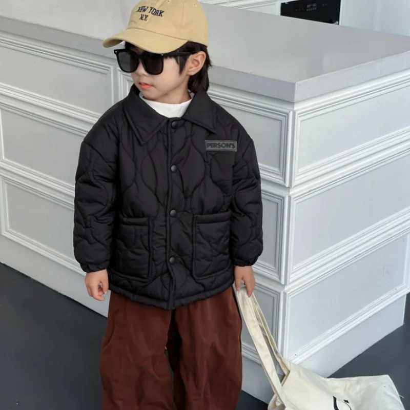 New Kids Cotton Coats Spring Childrens Clothing Boys Warm Loose Casual Jackets Autumn Teen Short Cardigan Outerwear 210 YearsT251016