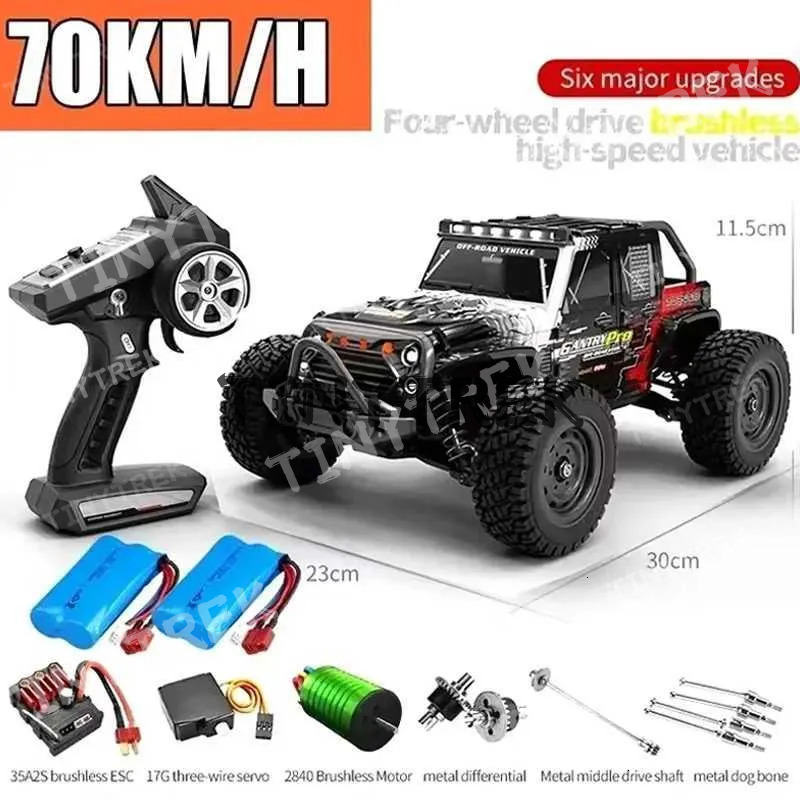 Scy16101 16102 16103 PRO Dwe76 4Wd 1 16 RC CAR Brushless 70Km/H 4X4 High Speed Floating Remote Control Car Toy Gift Z250707