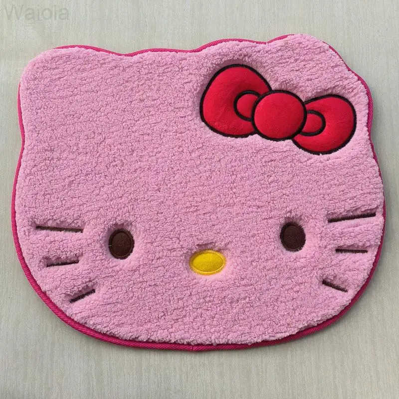 Sanrio Hello Kitty Designer Plush Rug Soft Doormat Floor Mat Carpet Home Living Bath Room Anti Slip Imitation Cashmere Floor Mat L251016
