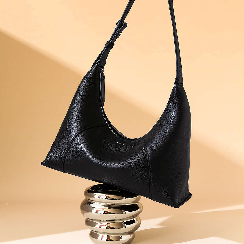 Luxury bag Niche Style Underarm New Fashion Genuine Leather Women s High end Feel Single Shoulder Crossbody Dumpling Large Capacity Bag for