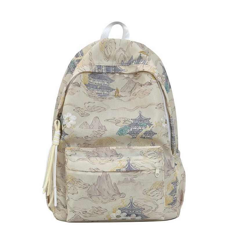 Zipper Sewing Thread Solid Color Nylon Backpacks New High Capacity Commute School Bags 2025 Hot Sale Sweet Bags for WomenT251016