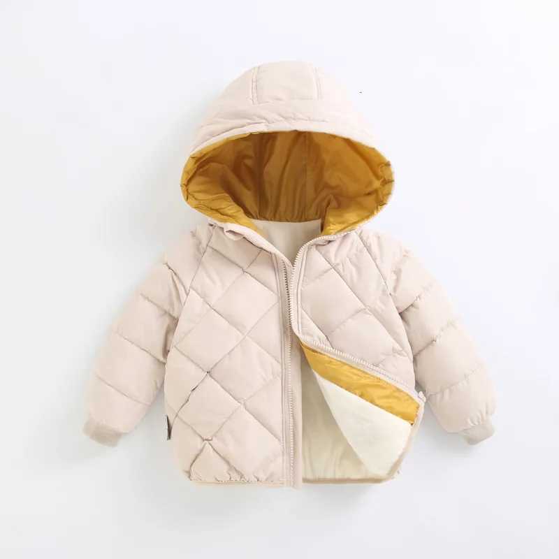 Casual Baby Girls Winter Clothes Kids Light Down Coats with Hoodie Spring Girl Jacket Toddler Children Clothing for Boys CoatT251016
