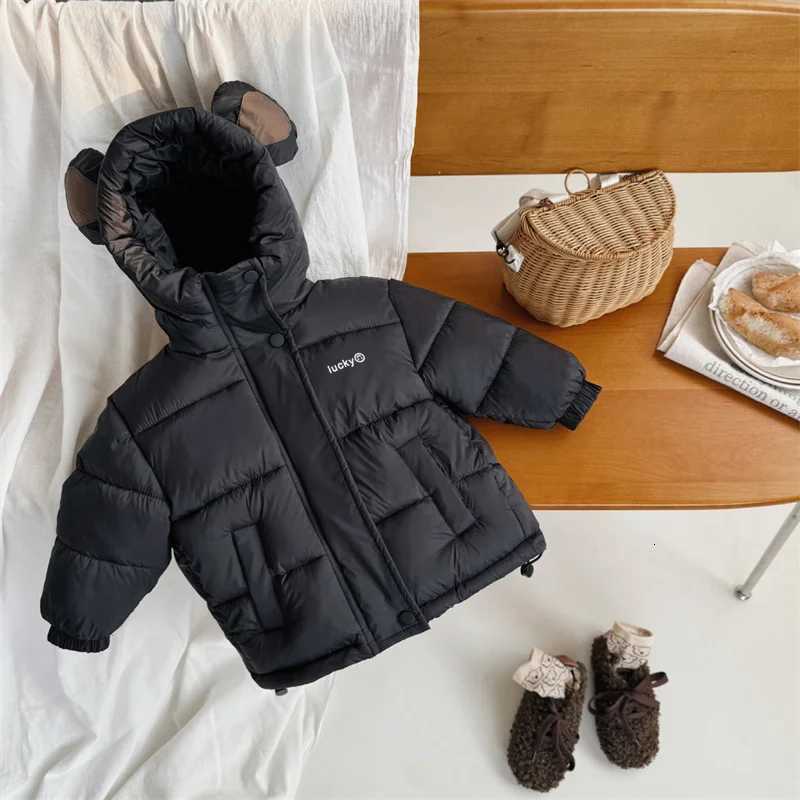 Boys Down and cotton Jacket Windbreak Outerwear 2024 Vintage Thicken Winter Autumn Warm Teenagers Christmas Gift Childrens ClotT251016