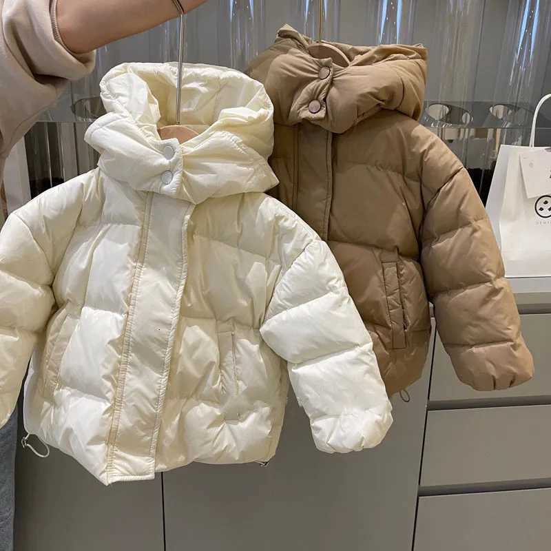 Childrens down jacket Autumn winter new childrens Korean hooded cotton jacket girls warm coat Super Soft And ComfortableT251016