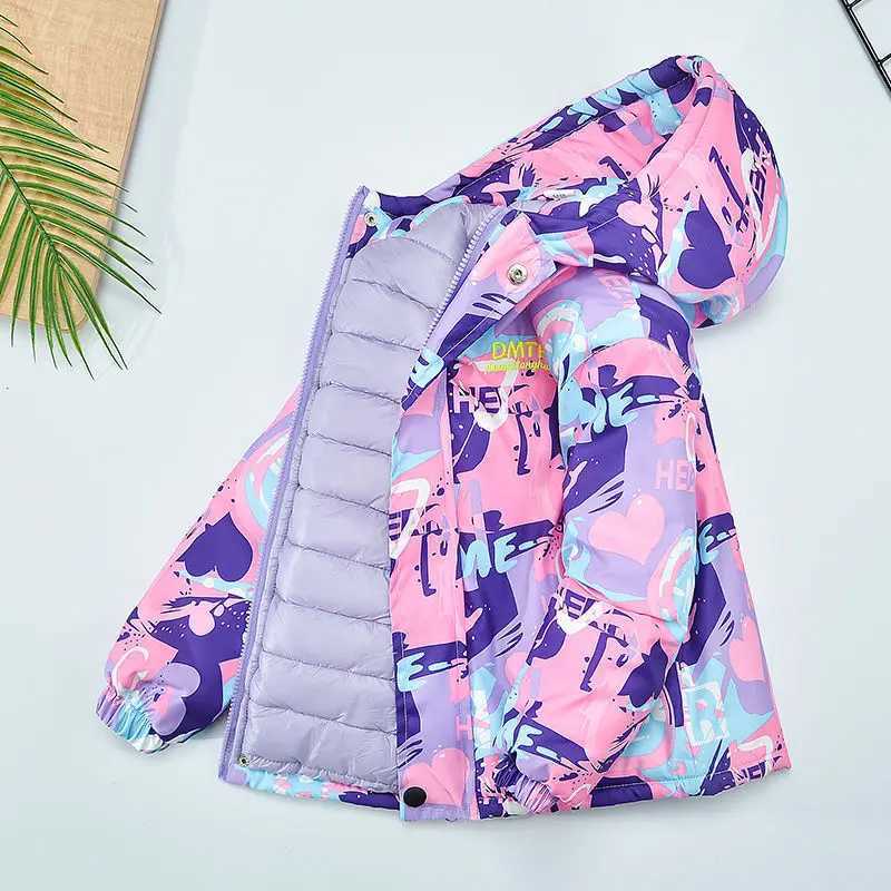 Children Spring Autumn Jacket Girls Thick Coat Winter Clothing Kids Ski Suits Snow Suits TZ118T251016