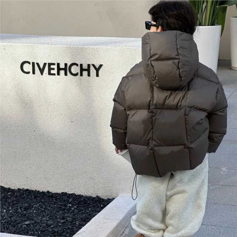 Childrens Keep Warm Pure Color Versatile Casual Thickening Children Sports DownT251016