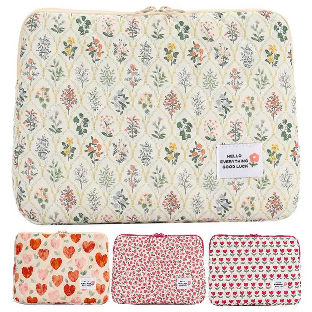 Computer Bag Cute Flower Laptop Sleeve Zipper Cover Portable Computer Cover Bag Laptop Sleeve Case Compatible for NotebookW251015