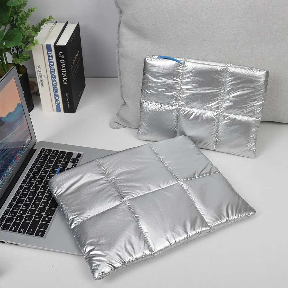 Fashion Trendy Puffy Cotton Laptop Bag Waterproof 14 Inch Laptop Sleeve with Shoulder Strap Shockproof for MacBookLenovoHuaweiW251015