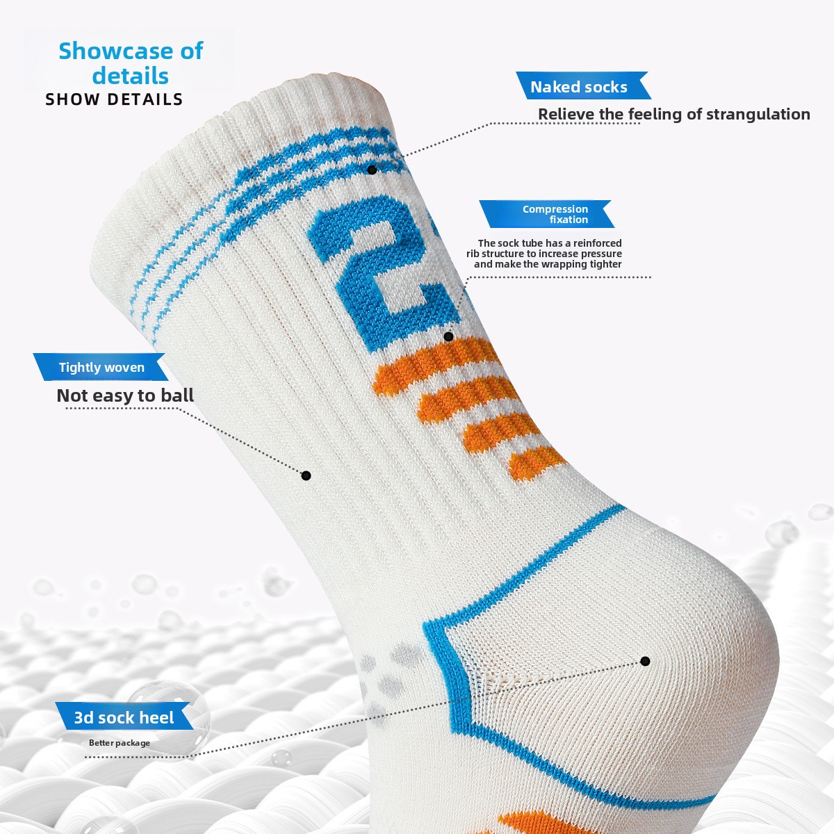 2pairs Professional Child adult Basketball Socks cotton Moisture Wicking Sport Socks for Basketball football Running Gym Yoga sports