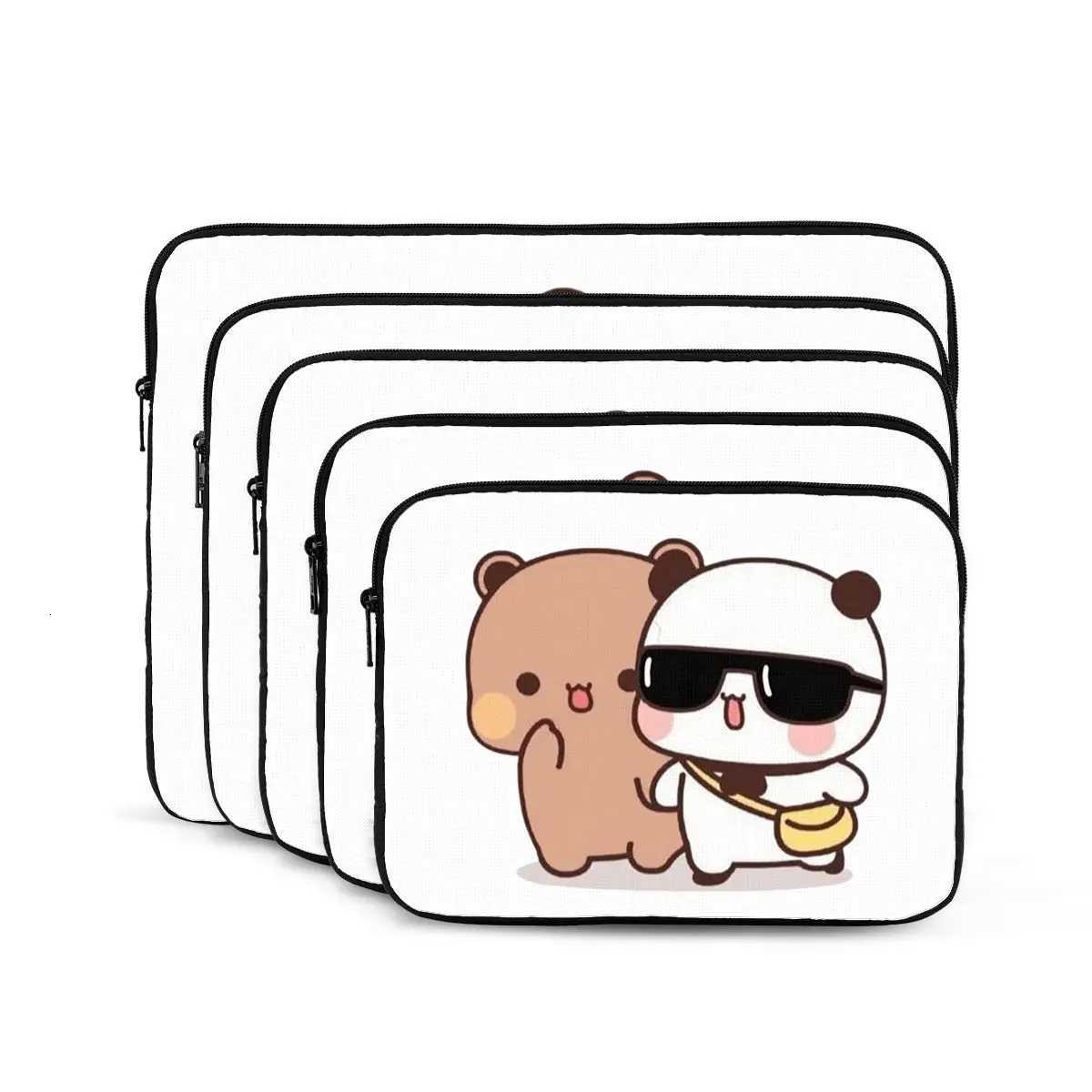 Bear And Panda Bubu Dudu Balloon Notebook Laptop Bag Case Pouch 10 12 13 15 17 Inch Notebook Sleeve Cover Bag Tablet Case BagW251015