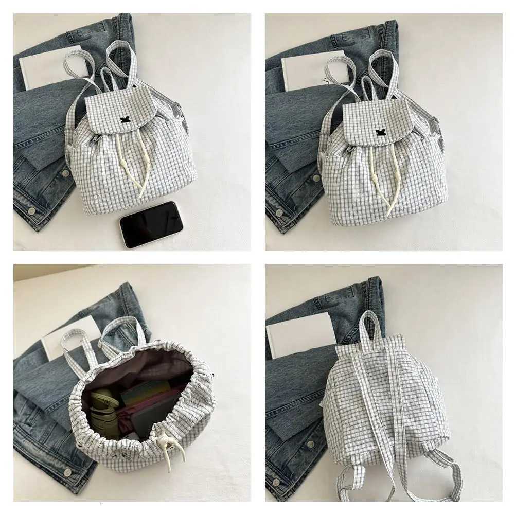 Large Capacity Womens Drawstring Backpack Simple Fashionable Storage Bag Lightweight Portable Casual Travel Student BookbagT251016