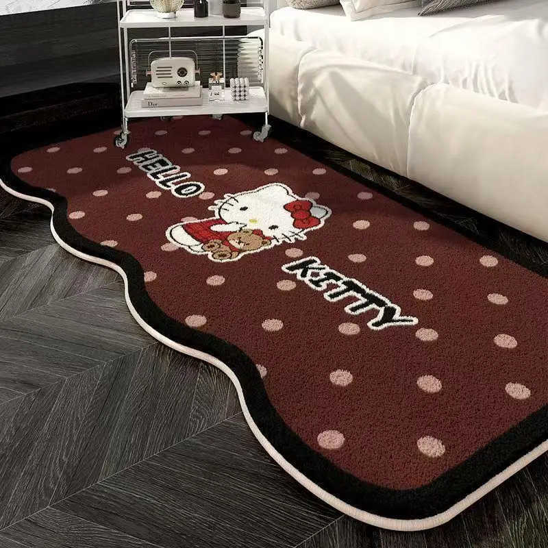 Sanrio Hot Hello Kitty Carpet Doormat Foot Mat Living Room Bedroom Bedside Household Decoration 50120Cm Kawaii Anime New Style L251016