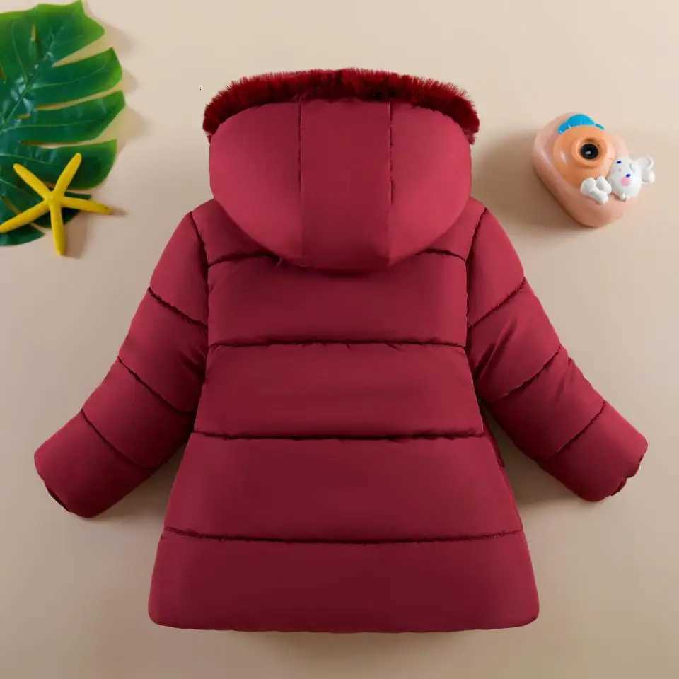 Baby Cottonpadded Clothes Coat 2025 Winter Toddler Clothing Plush Thick Warm Zipper Parka Outerwear Windproof Princess JacketT251016