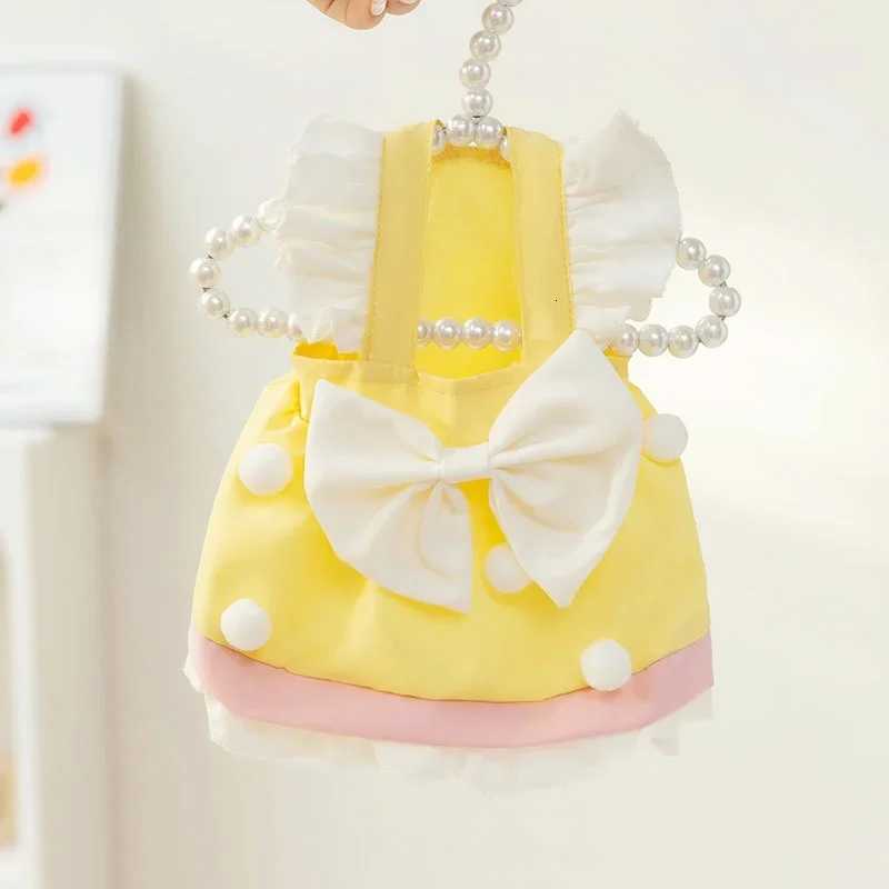 Fashion Dog Clothes Summer Pet Dog Princess Dress Cute Bow Puppy Skirt Cat Flying Sleeve Dress Dogs Apparel Pet Product SuppliesW251016
