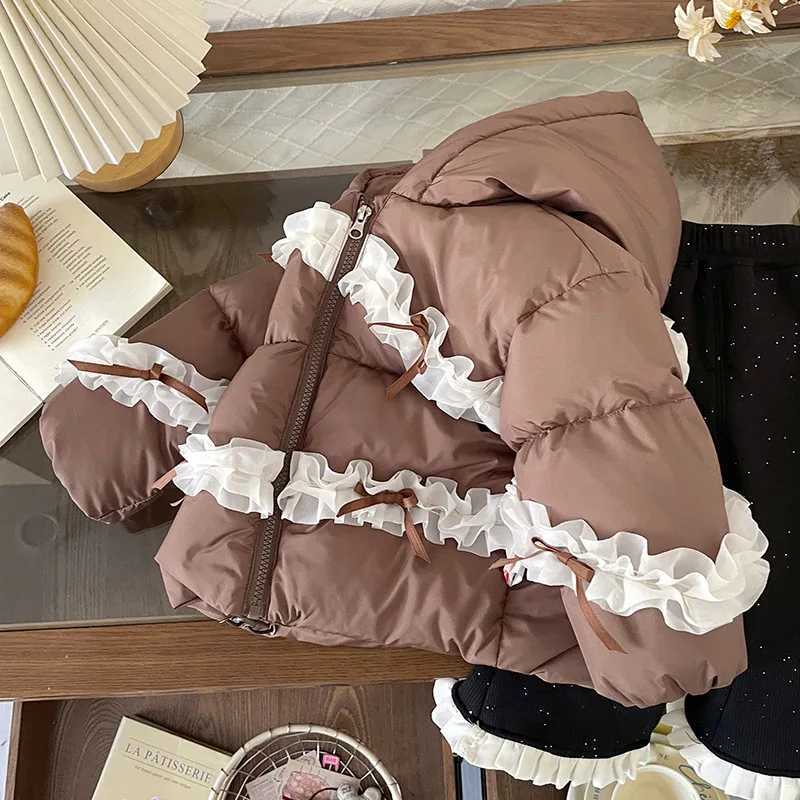 Toddler Girl Winter Clothes 2025 Lace Russia Thick Warm Children 18Y Girls Down Jacket 90 White Duck Kids Girls Outerwear CoatT251016