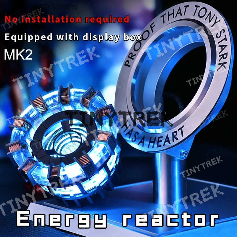 Superhero 1 Cosplay Tony Dwe76 Stark Arc Reactor Heart Of Mark Led Light Chest Lamp 12 As Gift For Game Room Desktop Decoration T250821
