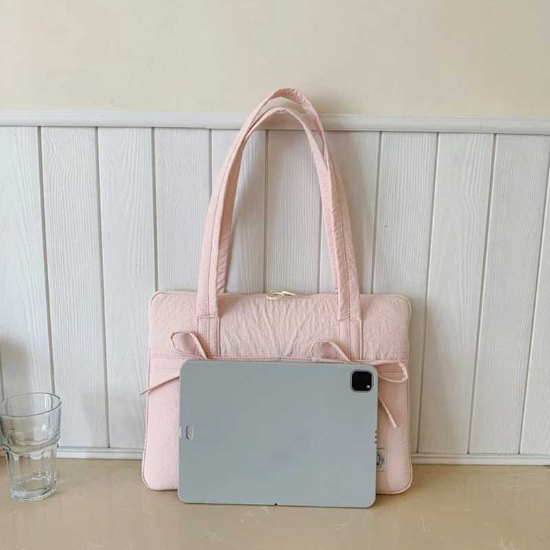 Cute Bow 13inch Tablet Sleeve Bag Shoulder Handbag For IPad Air 109 Samsung Xiaomi Tablet Laptop Cover Pouch Notebook Carry BagW251015