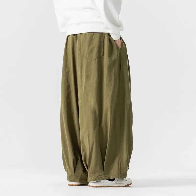 Loose Wide Leg Workwear Pants Harajuku Style Mens Womens Casual Sports Long Trousers American Hip Hop Lantern Pants J251203