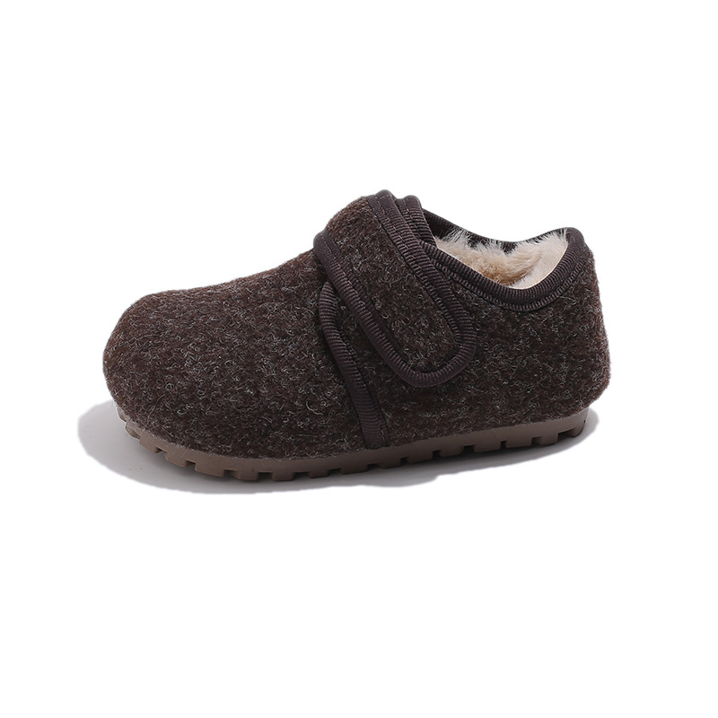 Winter Warm Shoes for Kids Girls Boys Plush Fur Anti Slip Child Toddler Walkfashion Infant Boots Sizes US5.5C-US2.5Y W dh1922389