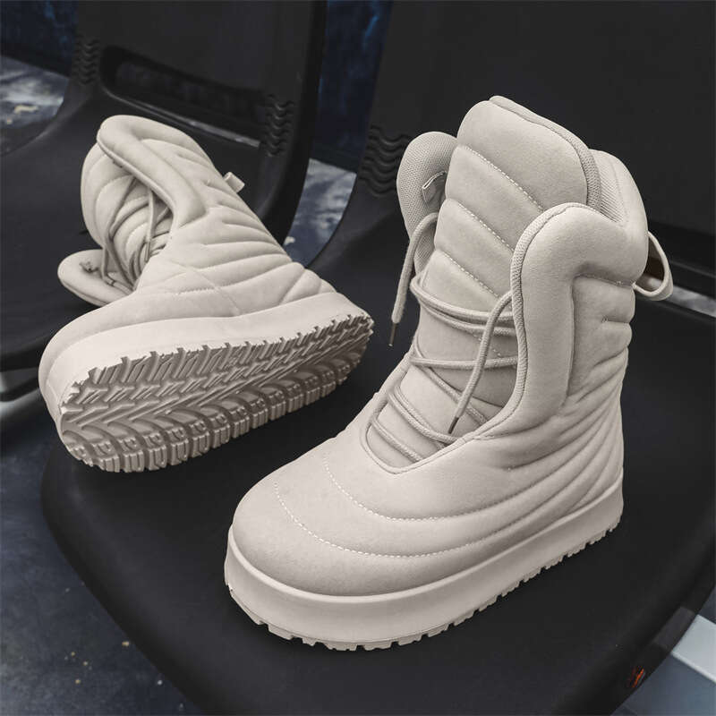 First Release PDF Snow Boots Street Fashion Silhouette # OOTD Thick-Soled Super Height-Increasing Lightweight Loafers Y12