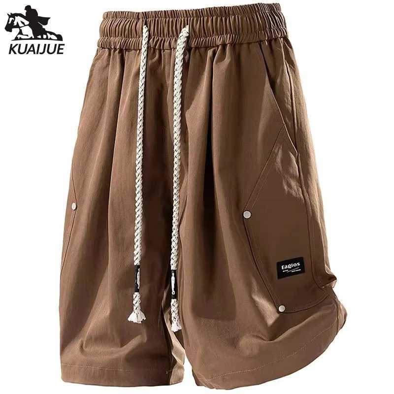 shorts men Summer new mens shorts Solid color cotton casual trousers five points Fitness sweatpants short 5839 size 6XL 7XL 8XL J251016