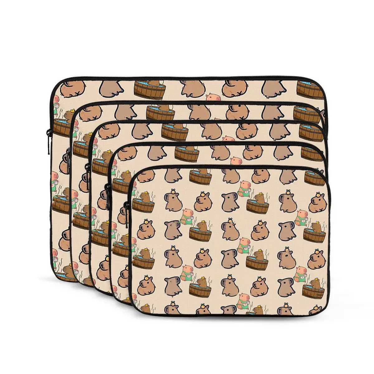 Capybara Group Notebook Laptop Bag Case Pouch 10 12 13 15 17 Inch For Macbook Air Pro Tablet Shockproof Case BagW251015