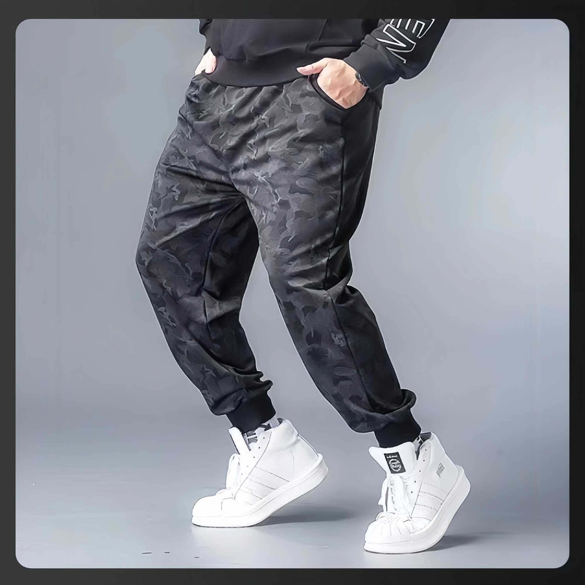 Summer Camouflage Mens Loosefit Harajuku Pants Breathable Straightleg Casual Sports Trousers For Work J251203