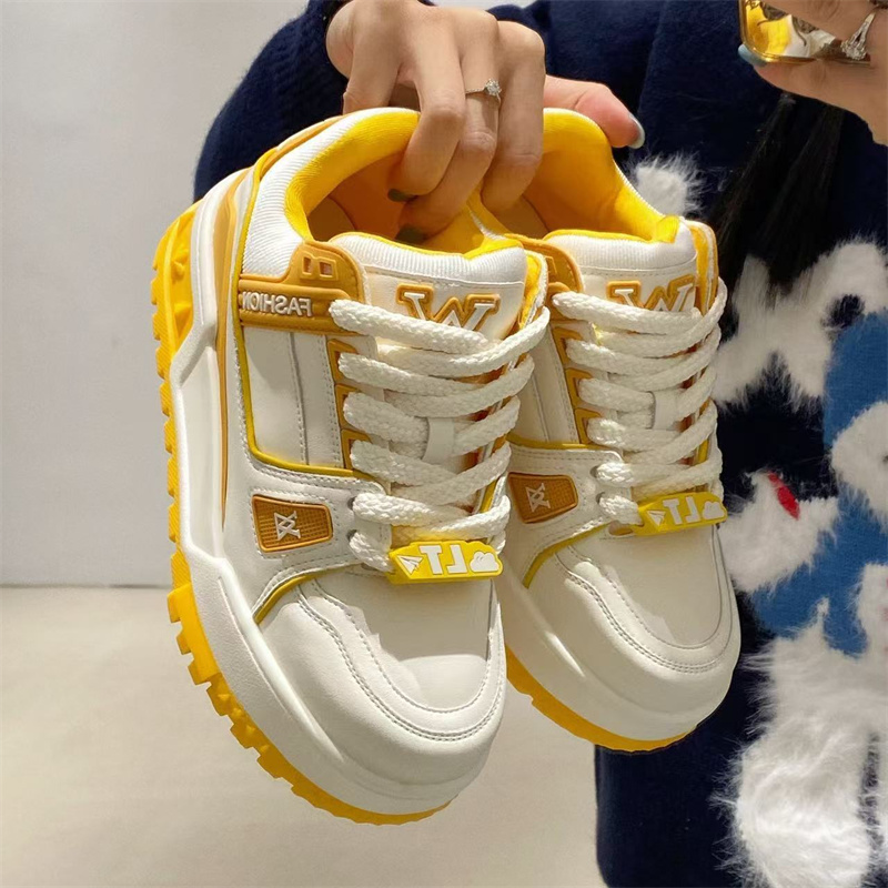 Hot Free Shipping Designer shoes New for womens casual shoes white blue yellow gray New fashionable and versatile outdoor casual sports shoes