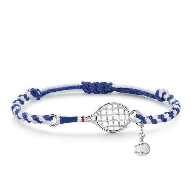 Fashion Casual Sports Style Tennis Racket Woven High-Value Light Elegant Bracelet Simple Hand Accessory ddmypluto