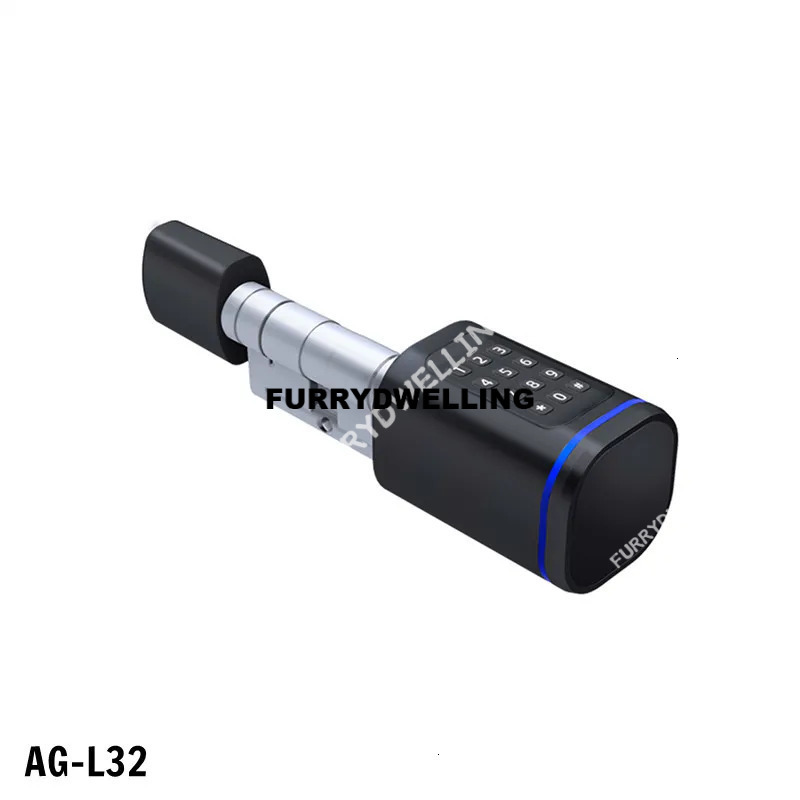 Lock Password Locks Dwe74 Splash Hardware Automatic Locking IC NFC Card Tuya BLE Version Keyless Emergency Key Adjustable Cylinder Smart Home Systems