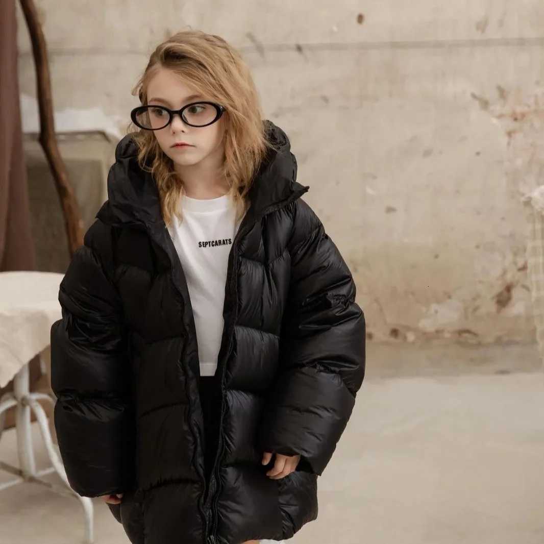 2025 Girls Winter Clothing Three Proof Down Cotton Jacket Loose Casual Cotton Coat Baby Children Cotton Coat Girl TrendyT251016