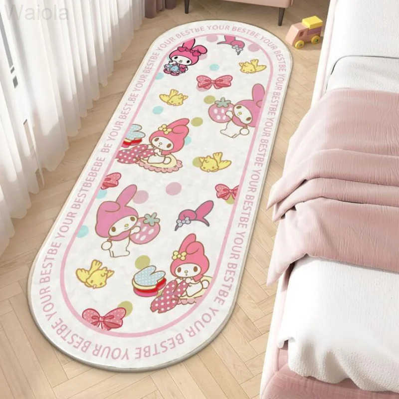 Sanrio Hot Hello Kitty Carpet Foot Mat Bedroom Floor Mat 12040Cm Room Bedroom Living Room Decoration Household Kawaii Cartoon L251016