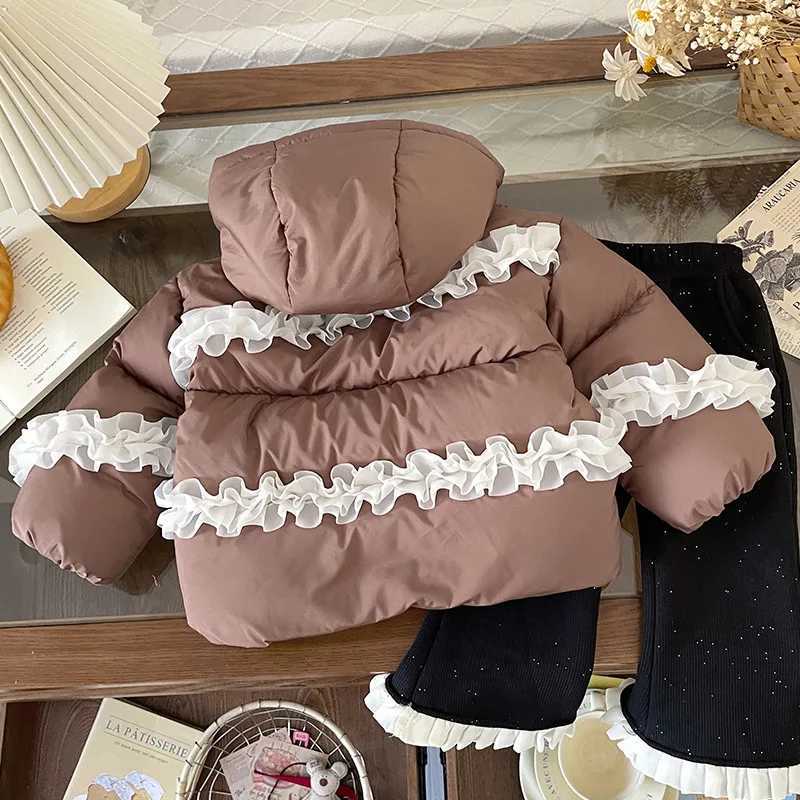 Toddler Girl Winter Clothes 2025 Lace Russia Thick Warm Children 18Y Girls Down Jacket 90 White Duck Kids Girls Outerwear CoatT251016