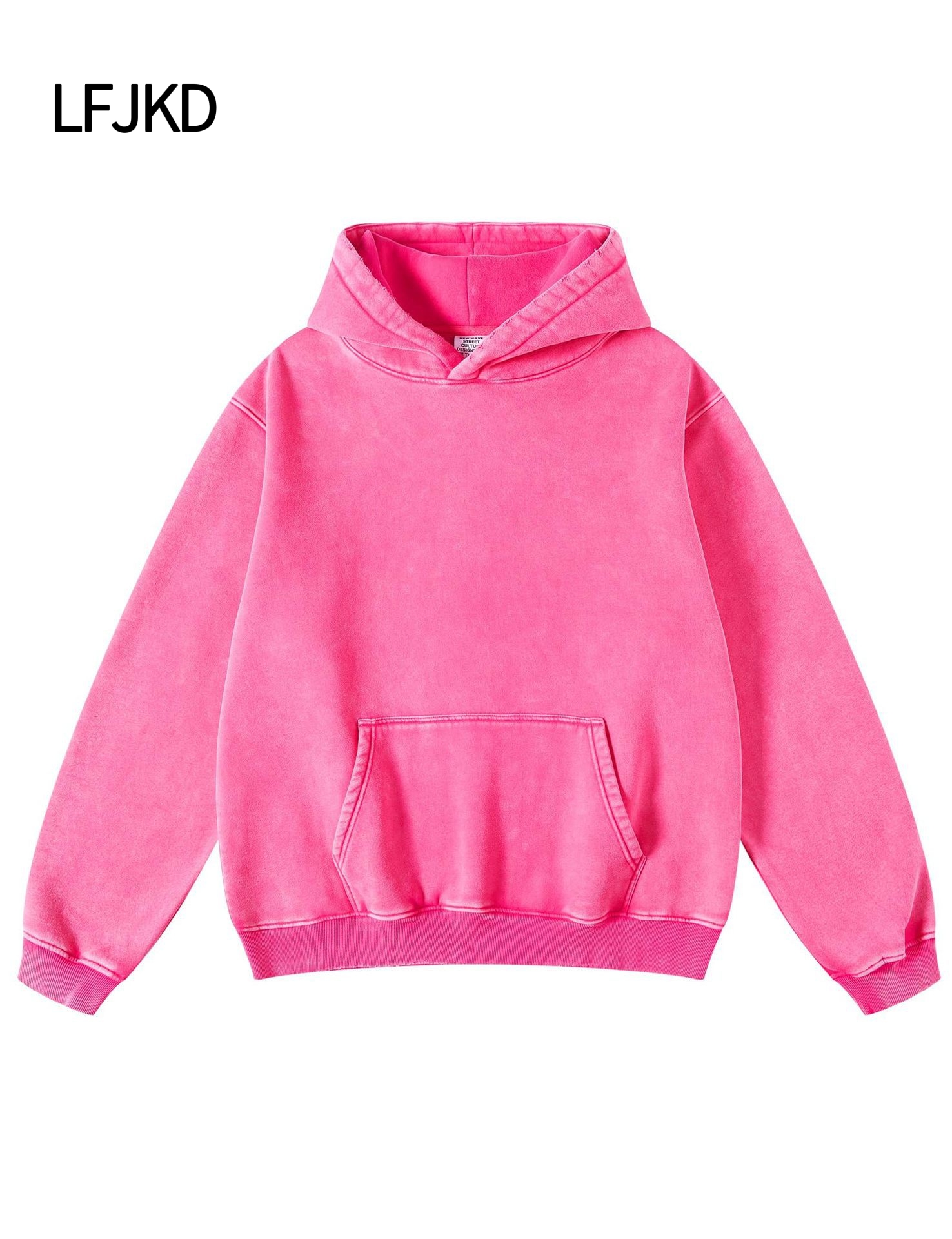 K2310 300gsm Heavyweight Brushed Cotton T-Shirt, Ultra Soft Unisex Long Sleeve Top for Couples