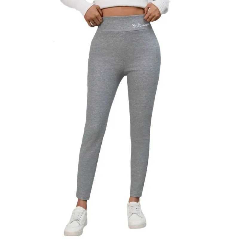 Embroidered Fleece Leggings Women High Waisted Thermal Plush Lined Thickened Tights for Winter Warmth Slimming Fashion TightsT251016