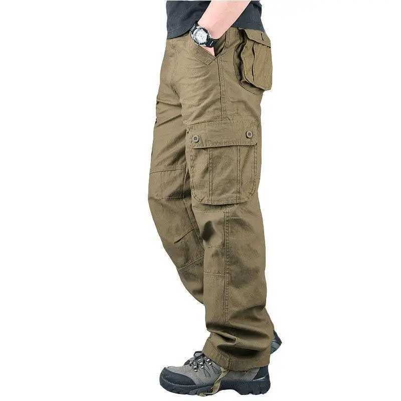 2025 Multiple pockets Tactical Cargo Pants Men Cotton Overalls Outdoor Work Trousers Big Size Hombre Clothing Camo Hiking Pants J251203