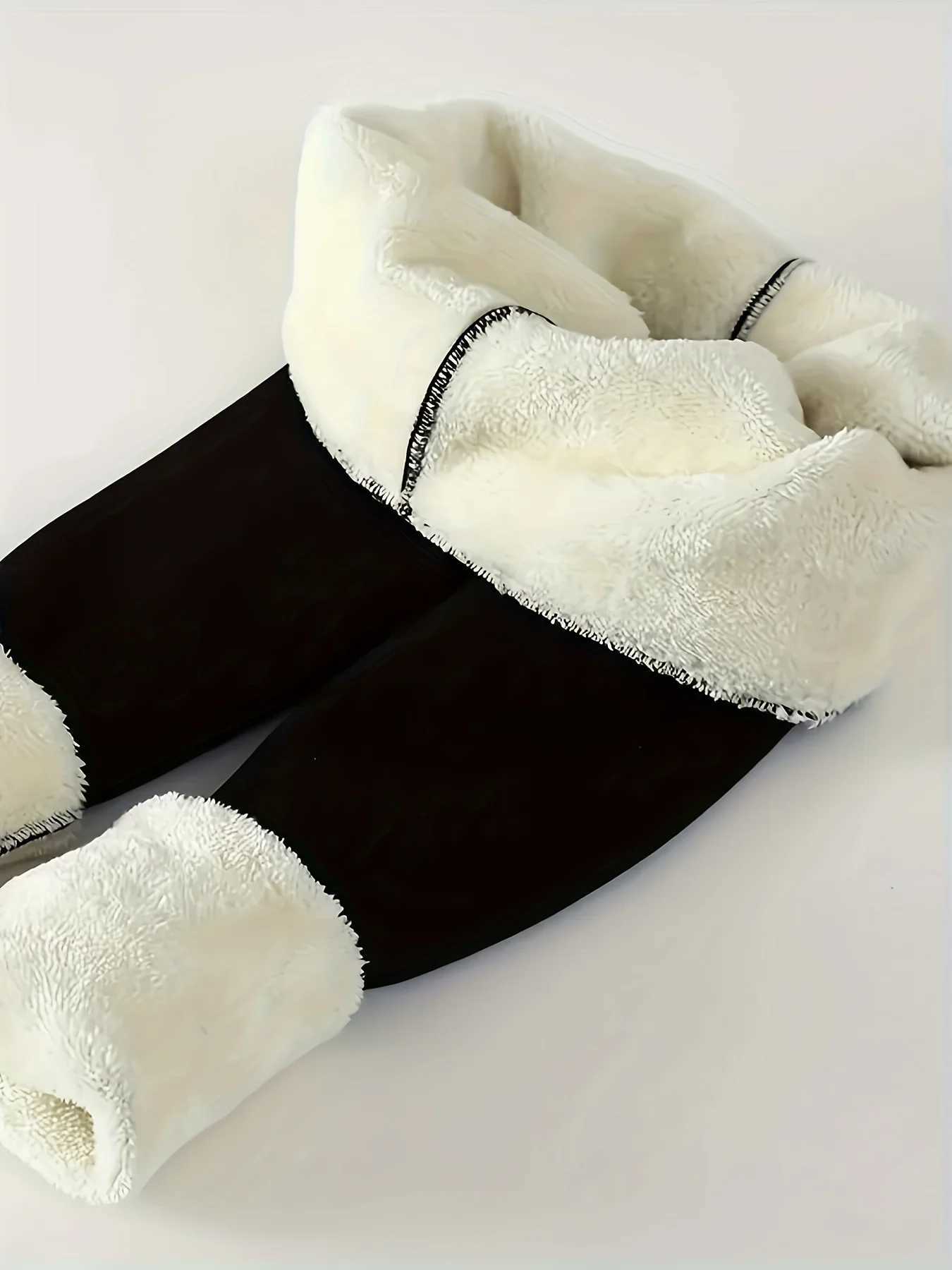 Autumn and winter womens fleece thermal pants thick highwaisted stretch leggings Winter wear leggingsT251016