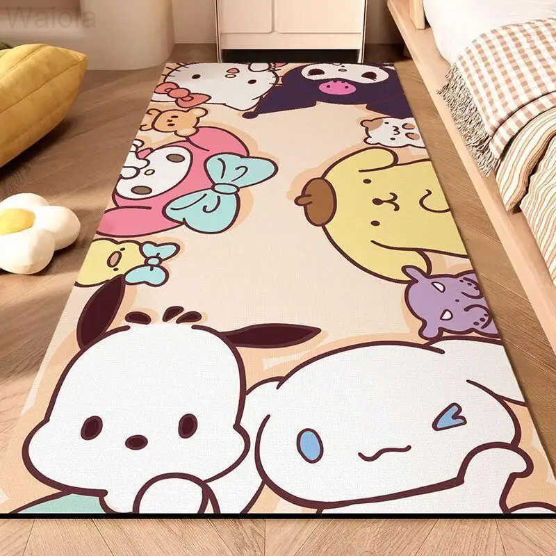 Sanrio Hot Hello Kitty Carpet Foot Mat Bedroom Floor Mat 12050Cm Room Bedroom Living Room Decoration Household Kawaii Anime New L251016