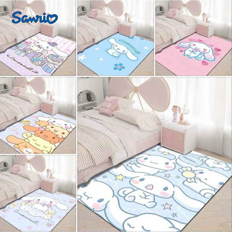 Sanrio Cinnamoroll Kawaii Printing Carpet Girls Room Living Room Bedroom Home Decor Area Rug Mat Pink Room Decor L251016