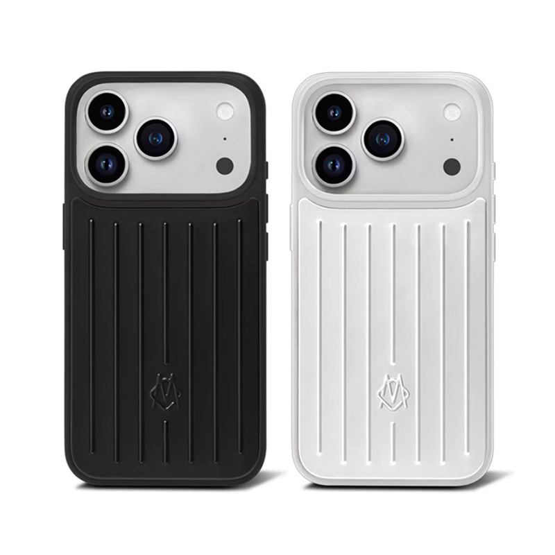 RIM Sier Phone Suitcase Designer Case for Apple iPhone 17 Pro Max 16 15 14 13 Polycarbonate Aluminum Alloy MagSafe Cover Coque Funda Titanium