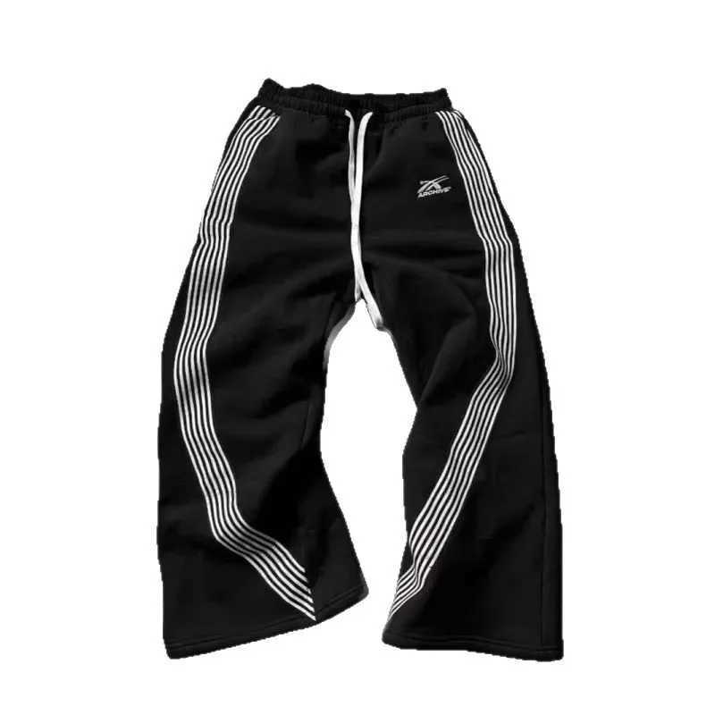 Fashionable Casual Loose Mens Sport Pants Outerwear High Street Straight Leg Large Size Male Pants New Arrival Ins Trend J251203