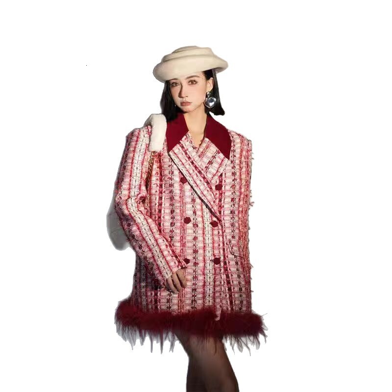 Autumn and winter new designer jacket top new hot selling design unique, super beautiful, elegant, luxurious high-end niche style women's autumn 